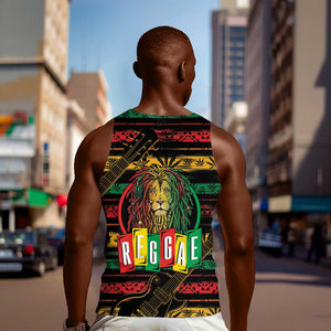 International Reggae Day Men Tank Top Rastafarian Lion Legend of Reggae