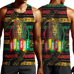 International Reggae Day Men Tank Top Rastafarian Lion Legend of Reggae