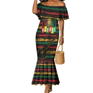 International Reggae Day Mermaid Dress Rastafarian Lion Legend of Reggae