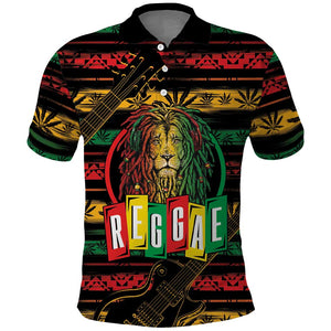 International Reggae Day Polo Shirt Rastafarian Lion Legend of Reggae