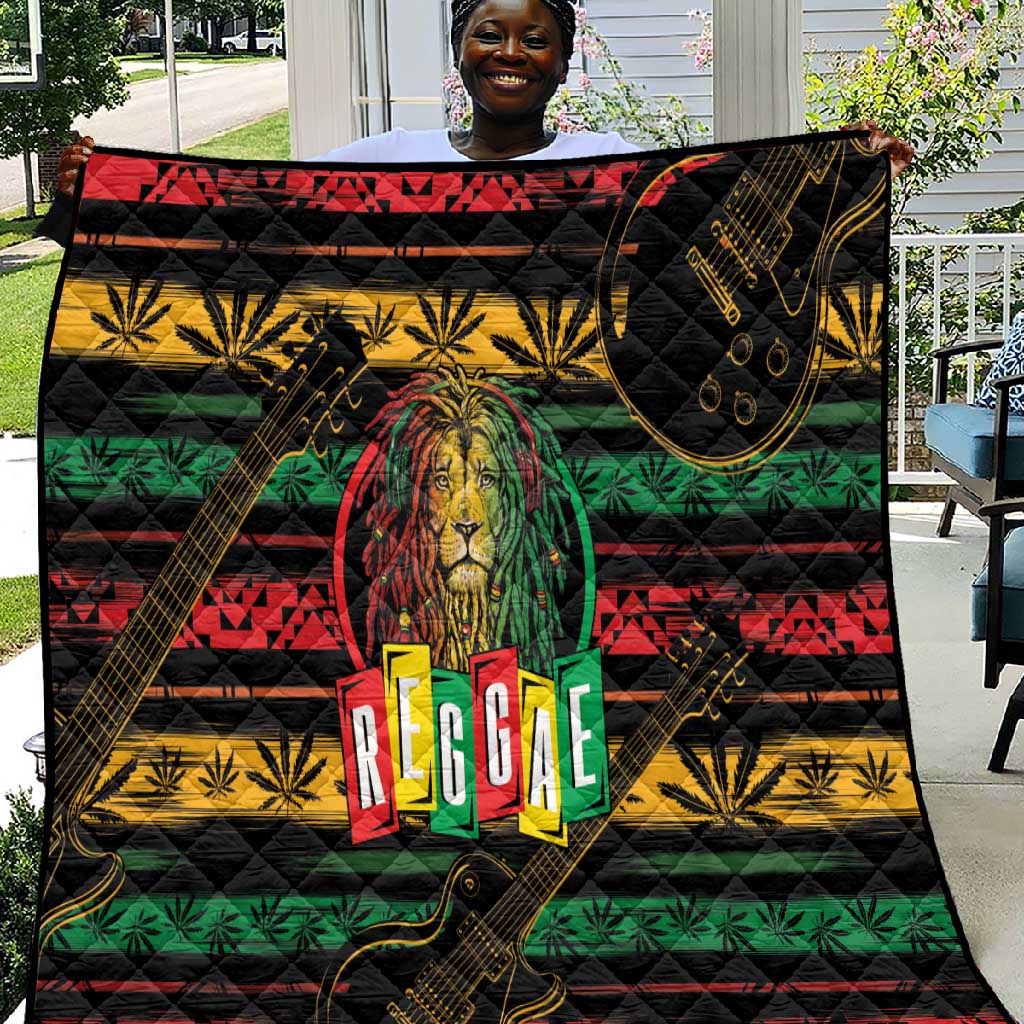 International Reggae Day Quilt Rastafarian Lion Legend of Reggae