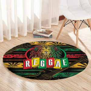 International Reggae Day Round Carpet Rastafarian Lion Legend of Reggae