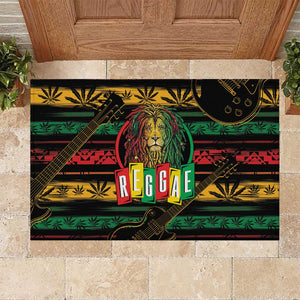 International Reggae Day Rubber Doormat Rastafarian Lion Legend of Reggae