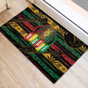 International Reggae Day Rubber Doormat Rastafarian Lion Legend of Reggae