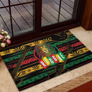 International Reggae Day Rubber Doormat Rastafarian Lion Legend of Reggae