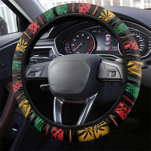 International Reggae Day Steering Wheel Cover Rastafarian Lion Legend of Reggae