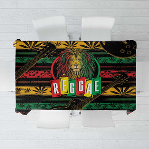 International Reggae Day Tablecloth Rastafarian Lion Legend of Reggae