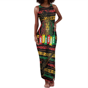 International Reggae Day Tank Maxi Dress Rastafarian Lion Legend of Reggae