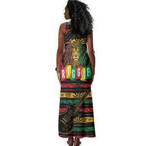 International Reggae Day Tank Maxi Dress Rastafarian Lion Legend of Reggae