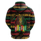 International Reggae Day Zip Hoodie Rastafarian Lion Legend of Reggae