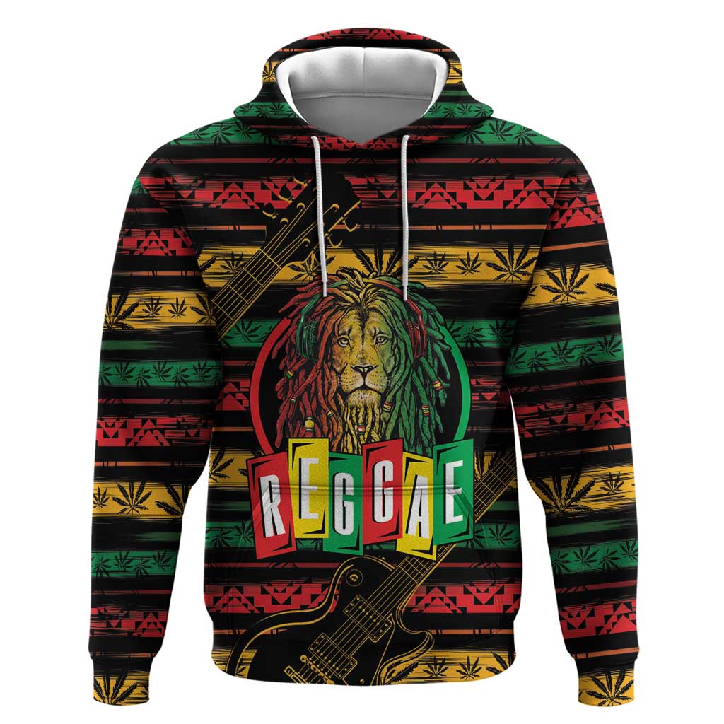 International Reggae Day Zip Hoodie Rastafarian Lion Legend of Reggae