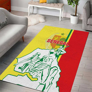 Senegal Independence Day Area Rug - Un Peuple, Un But, Une Foi, 64th Anniversary