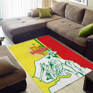 Senegal Independence Day Area Rug - Un Peuple, Un But, Une Foi, 64th Anniversary