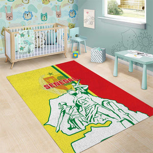 Senegal Independence Day Area Rug - Un Peuple, Un But, Une Foi, 64th Anniversary