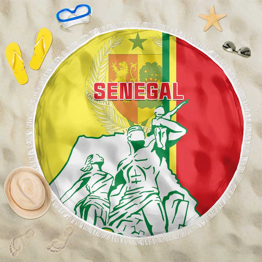 Senegal Independence Day Beach Blanket - Un Peuple, Un But, Une Foi, 64th Anniversary