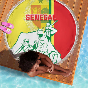 Senegal Independence Day Beach Blanket - Un Peuple, Un But, Une Foi, 64th Anniversary