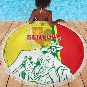 Senegal Independence Day Beach Blanket - Un Peuple, Un But, Une Foi, 64th Anniversary