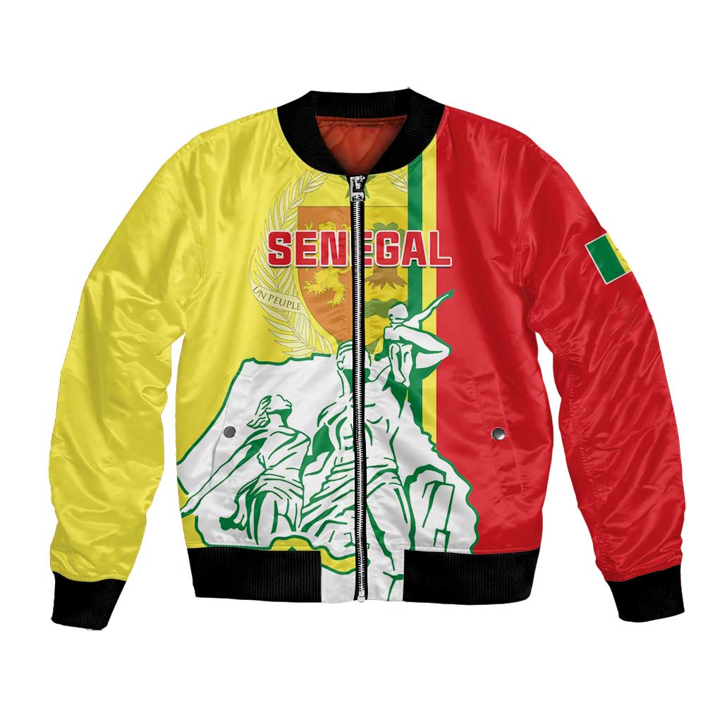 Senegal Independence Day Bomber Jacket - Un Peuple, Un But, Une Foi, 64th Anniversary