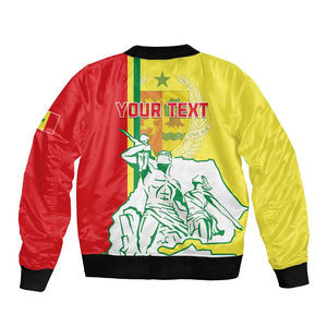 Senegal Independence Day Bomber Jacket - Un Peuple, Un But, Une Foi, 64th Anniversary