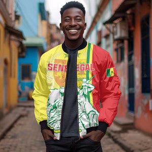 Senegal Independence Day Bomber Jacket - Un Peuple, Un But, Une Foi, 64th Anniversary