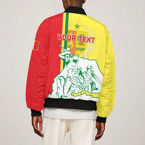 Senegal Independence Day Bomber Jacket - Un Peuple, Un But, Une Foi, 64th Anniversary