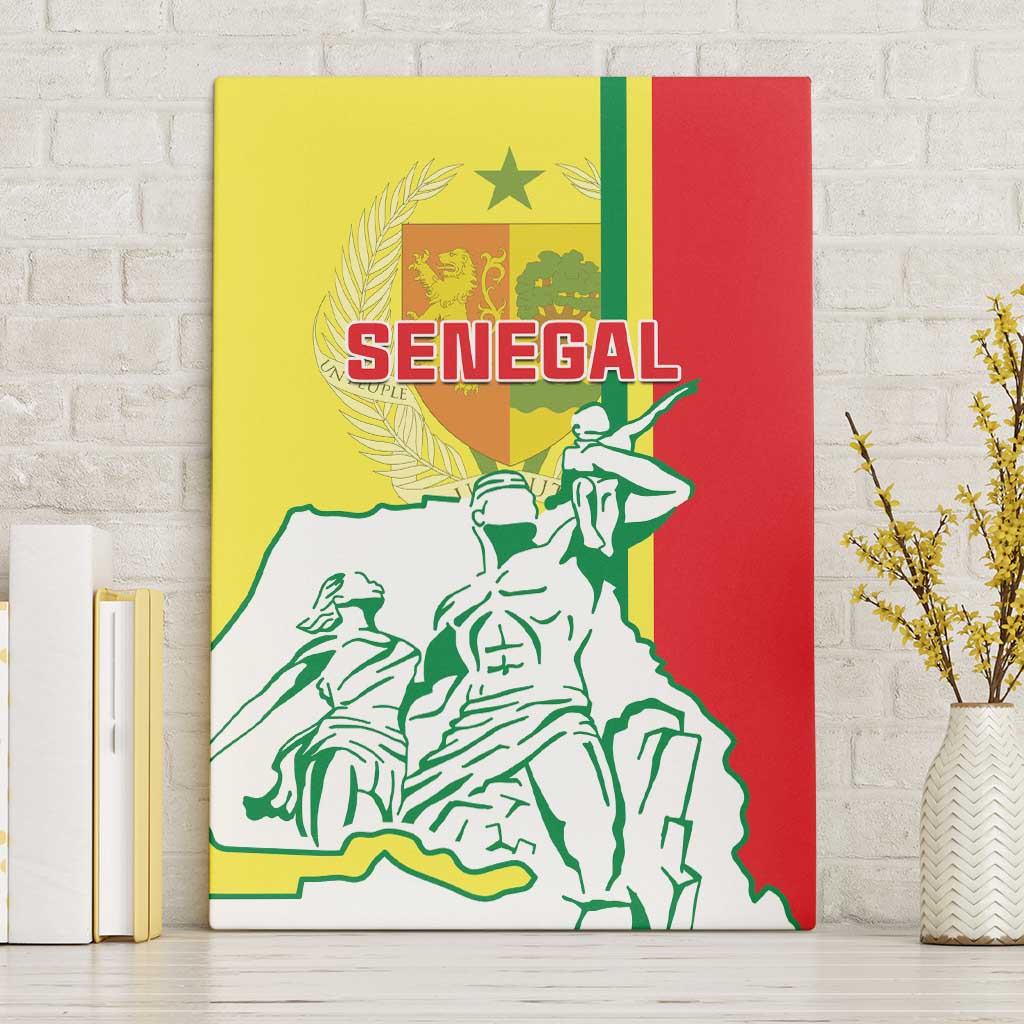 Senegal Independence Day Canvas Wall Art - Un Peuple, Un But, Une Foi, 64th Anniversary