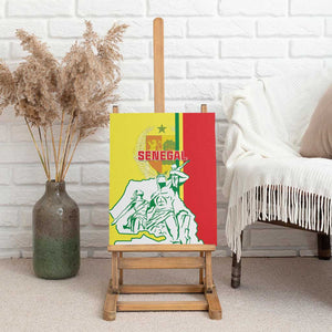 Senegal Independence Day Canvas Wall Art - Un Peuple, Un But, Une Foi, 64th Anniversary