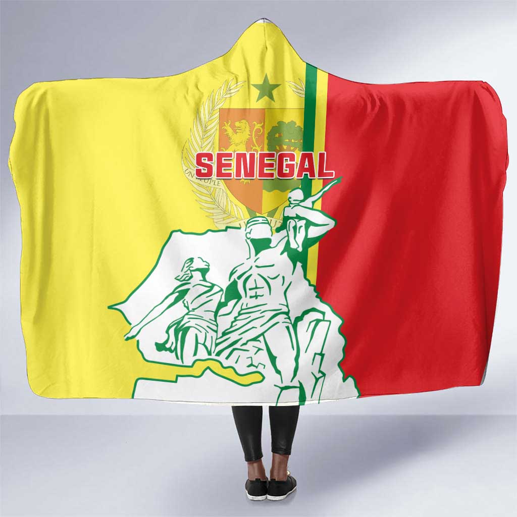 Senegal Independence Day Hooded Blanket - Un Peuple, Un But, Une Foi, 64th Anniversary