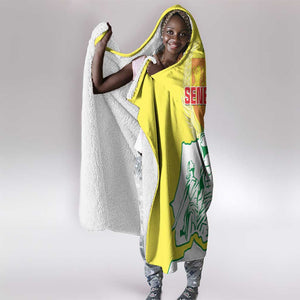 Senegal Independence Day Hooded Blanket - Un Peuple, Un But, Une Foi, 64th Anniversary