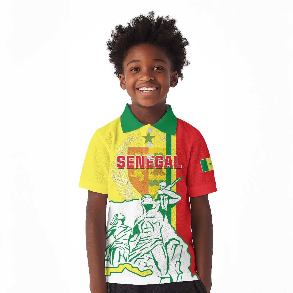 Senegal Independence Day Kid Polo Shirt - Un Peuple, Un But, Une Foi, 64th Anniversary