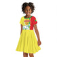 Senegal Independence Day Kid Short Sleeve Dress - Un Peuple, Un But, Une Foi, 64th Anniversary