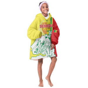 Senegal Independence Day KId Wearable Blanket Hoodie - Un Peuple, Un But, Une Foi, 64th Anniversary