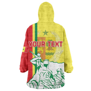 Senegal Independence Day KId Wearable Blanket Hoodie - Un Peuple, Un But, Une Foi, 64th Anniversary