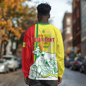 Senegal Independence Day Long Sleeve Shirt - Un Peuple, Un But, Une Foi, 64th Anniversary LT01