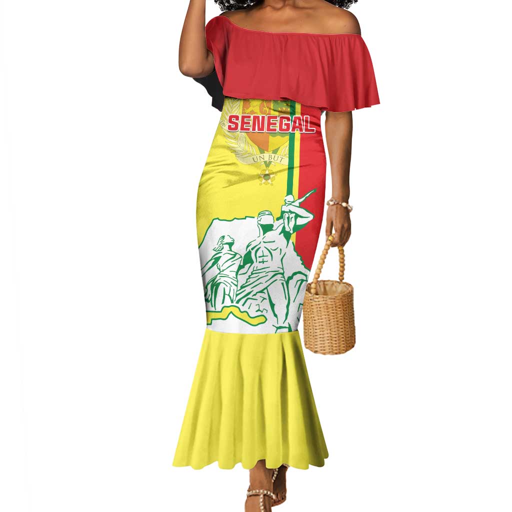 Senegal Independence Day Mermaid Dress - Un Peuple, Un But, Une Foi, 64th Anniversary