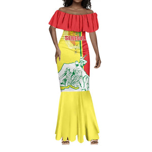 Senegal Independence Day Mermaid Dress - Un Peuple, Un But, Une Foi, 64th Anniversary