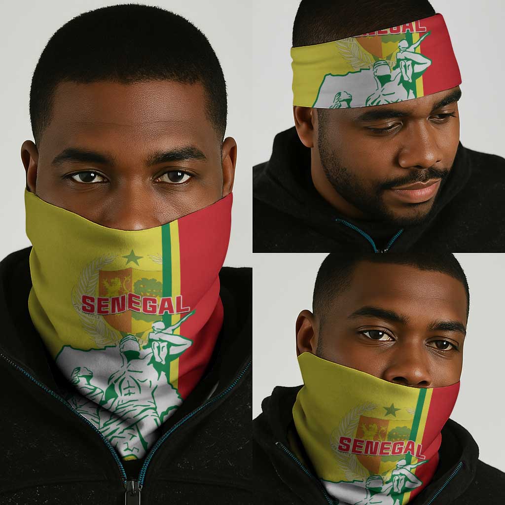Senegal Independence Day Neck Gaiter - Un Peuple, Un But, Une Foi, 64th Anniversary LT01