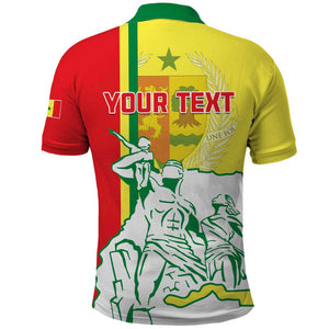 Senegal Independence Day Polo Shirt - Un Peuple, Un But, Une Foi, 64th Anniversary