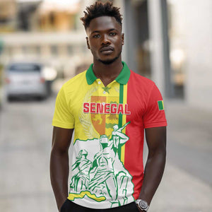 Senegal Independence Day Polo Shirt - Un Peuple, Un But, Une Foi, 64th Anniversary