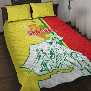 Senegal Independence Day Quilt Bed Set - Un Peuple, Un But, Une Foi, 64th Anniversary