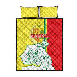 Senegal Independence Day Quilt Bed Set - Un Peuple, Un But, Une Foi, 64th Anniversary