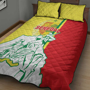 Senegal Independence Day Quilt Bed Set - Un Peuple, Un But, Une Foi, 64th Anniversary