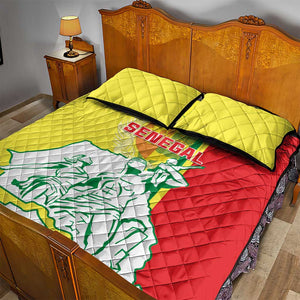 Senegal Independence Day Quilt Bed Set - Un Peuple, Un But, Une Foi, 64th Anniversary