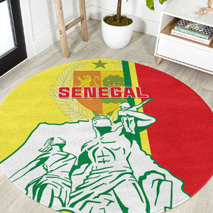 Senegal Independence Day Round Carpet - Un Peuple, Un But, Une Foi, 64th Anniversary