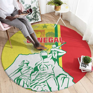 Senegal Independence Day Round Carpet - Un Peuple, Un But, Une Foi, 64th Anniversary