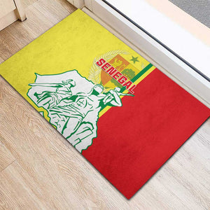 Senegal Independence Day Rubber Doormat - Un Peuple, Un But, Une Foi, 64th Anniversary