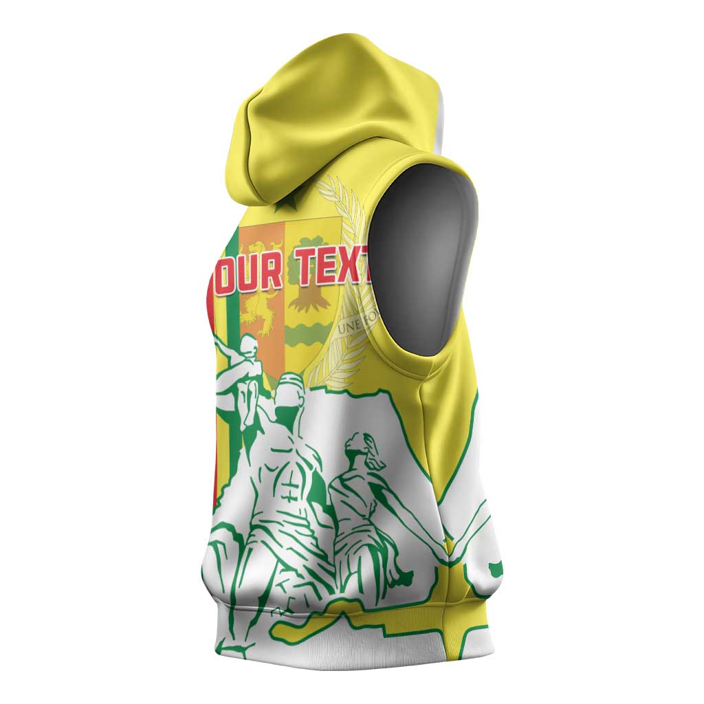 Senegal Independence Day Sleeveless Hoodie - Un Peuple, Un But, Une Foi, 64th Anniversary - African Pride