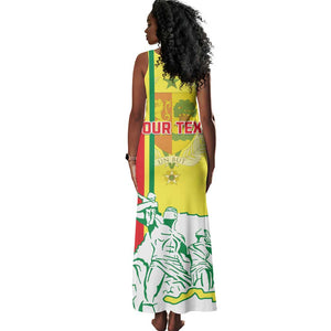 Senegal Independence Day Tank Maxi Dress - Un Peuple, Un But, Une Foi, 64th Anniversary