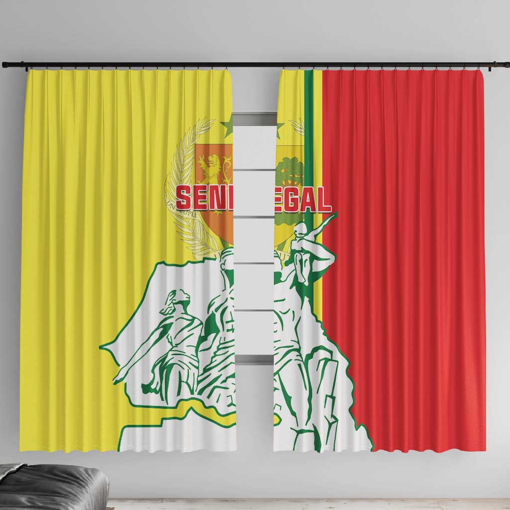 Senegal Independence Day Window Curtain - Un Peuple, Un But, Une Foi, 64th Anniversary