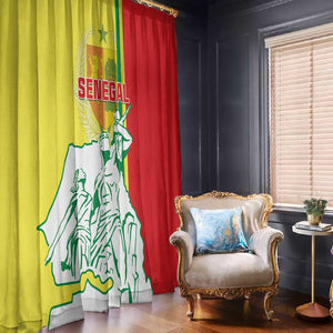 Senegal Independence Day Window Curtain - Un Peuple, Un But, Une Foi, 64th Anniversary